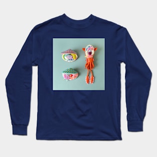 Anatomy of Small Ear Squid and Deep Water Clams Long Sleeve T-Shirt